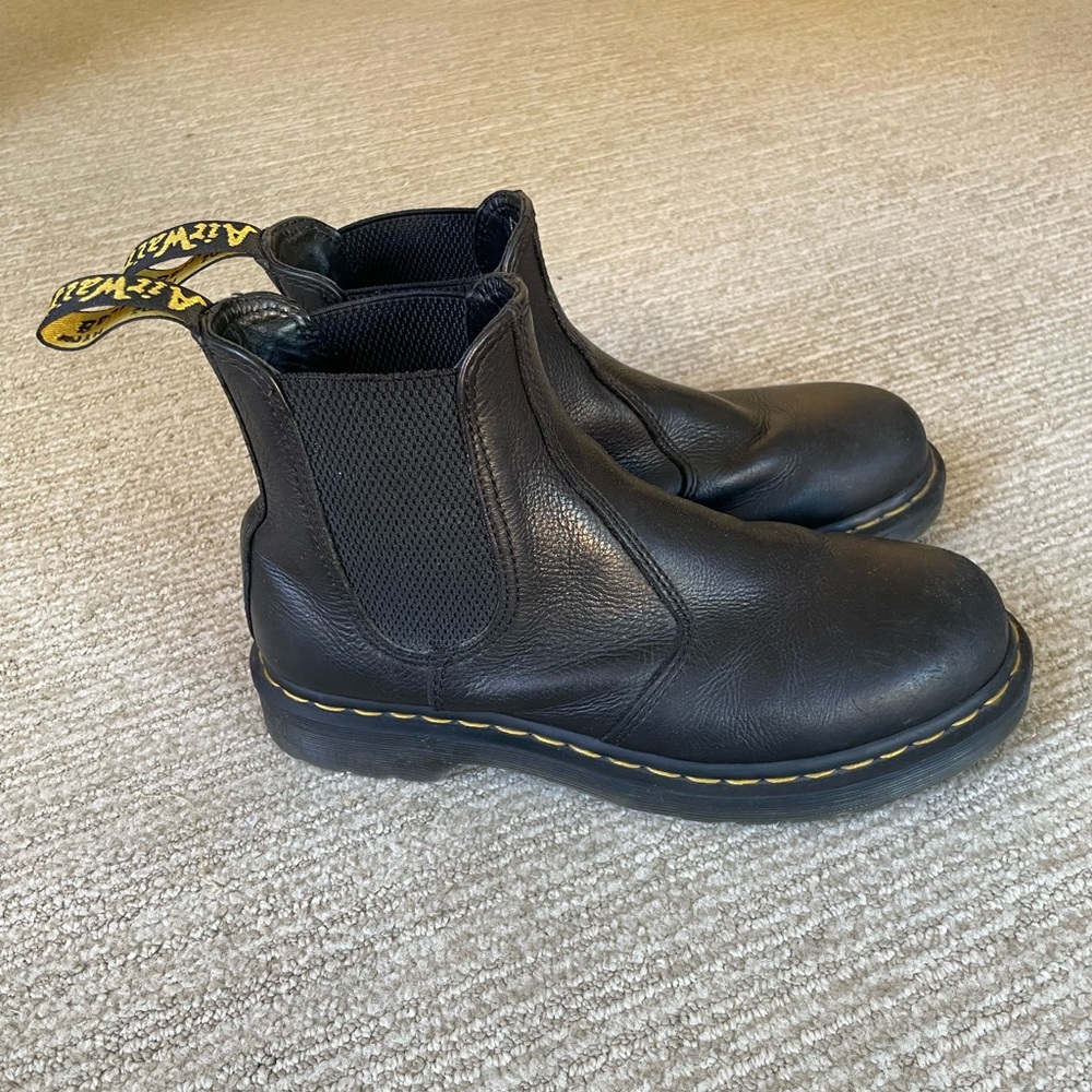 Dr. Martens Black Leather Ankle Boots - Picture 3 of 6